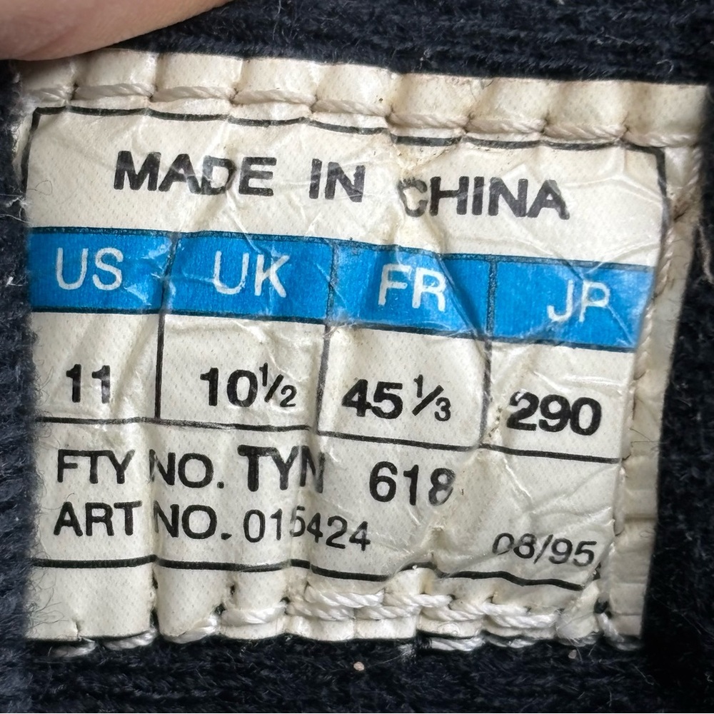 Vintage 1995 Adidas Classic Black Leather Soccer Football Cleats Mens Size 11 - Picture 12 of 12